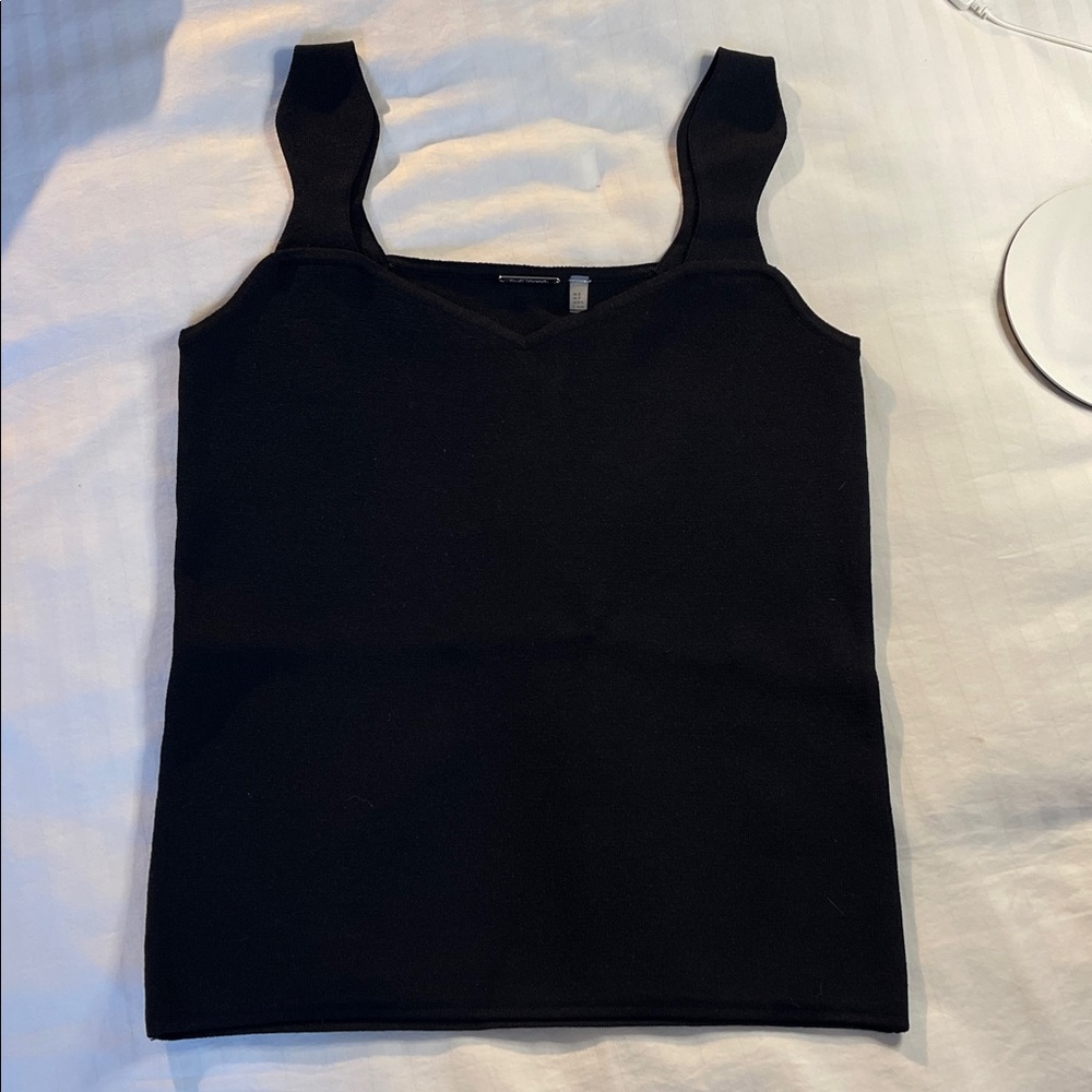 ELIE TAHARI Black knitwear V-neck Small Top